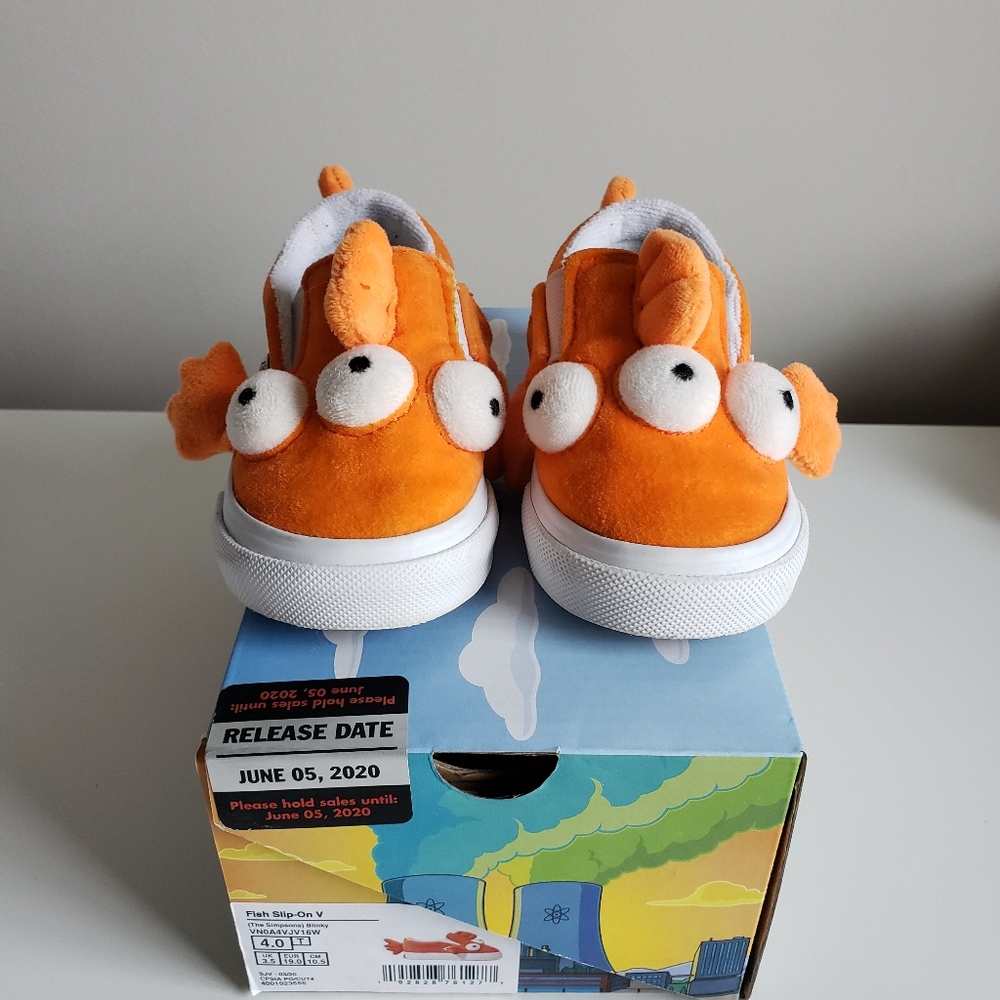Vans The Simpsons Fish Slip-on Toddler Size 4